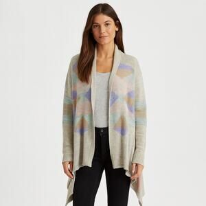 Lauren Ralph‎ Lauren Aztec Long Shawl Cardigan Size Small Medium